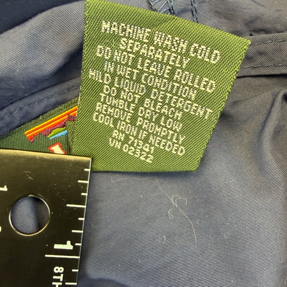 LL Bean Navy Blue Classic Anorak Womens Small Windbreaker 1/2 Zip Hooded Jacket - Picture 6 of 15